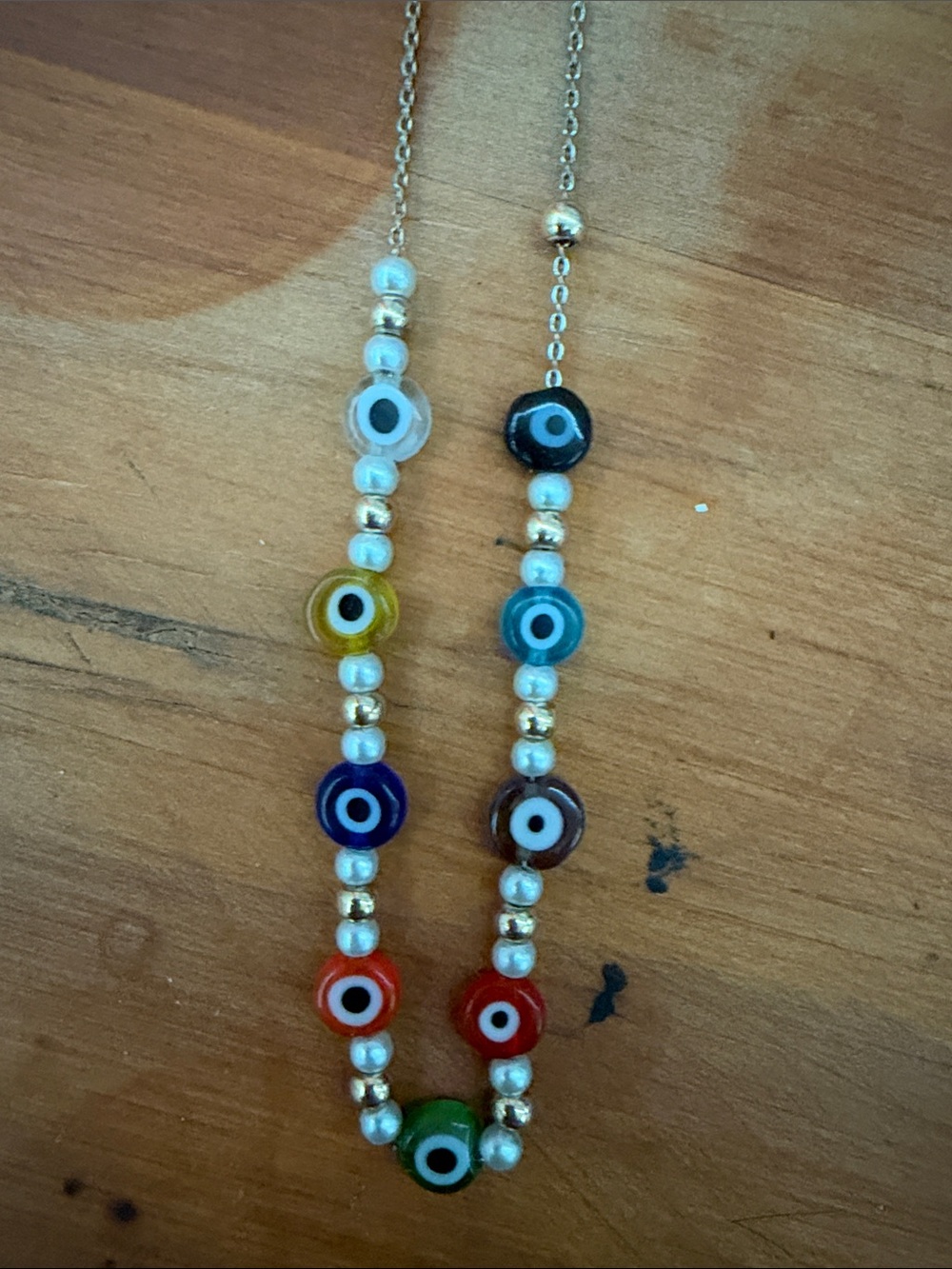 Handmade Multicolor Nazar Bead Necklace